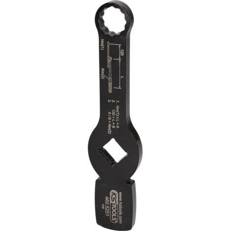 KS Tools 3/4" Schlag-Zwölfkant-Schlüssel mit 2 Schlagflächen, 21 mm - 460.5251