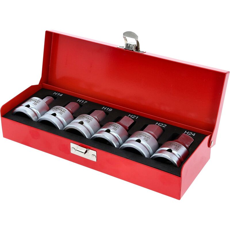 3/4' Serie di bussole p.avvitatori ad impulsi,6pz.14-24mm