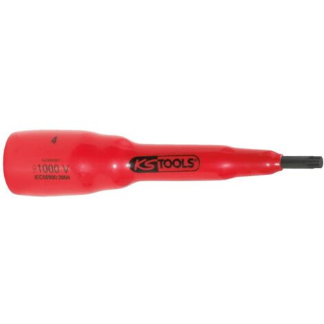 KS Tools 3/8" Bit-Stecknuss mit Schutzisolierung für Vielzahn(XZN®)-Schrauben, M10 - 117.3894