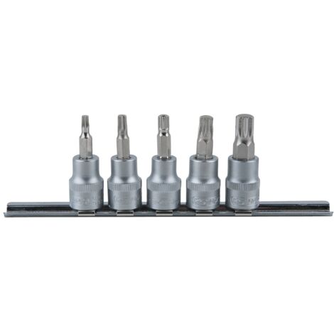 KS Tools 3/8" Bit-Stecknuss-Satz XZN, 5-tlg, M4-M10 - 911.3923