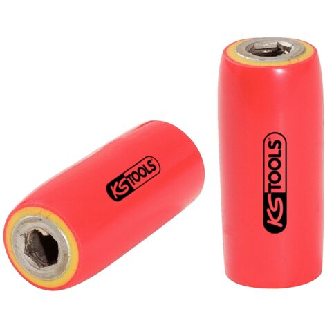 KS Tools 3/8 Bithalter mit Schutzisolierung für 1/4 Bits