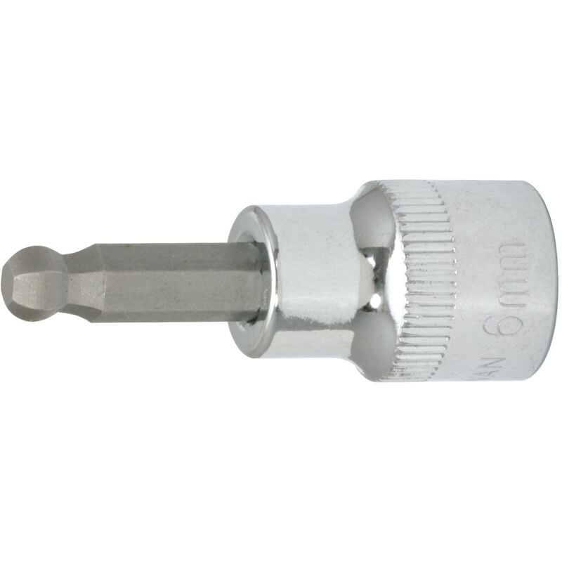 

KS TOOLS 3/8' CHROMEplus Bit con adaptador de cabeza esférica con hexágono interior 4 mm