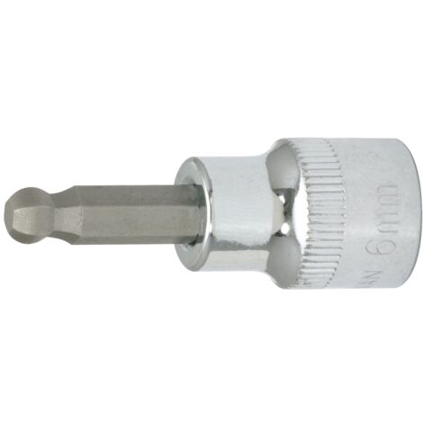 KS Tools 3/8 CHROMEplus Bit-Stecknuss Innensechskant,Kugelkopf,4 mm