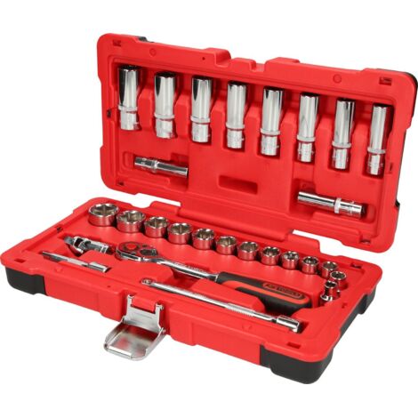 KS TOOLS 3/8' CHROMEplus Coffret de douilles, 27 pcs ( 958.0627 )