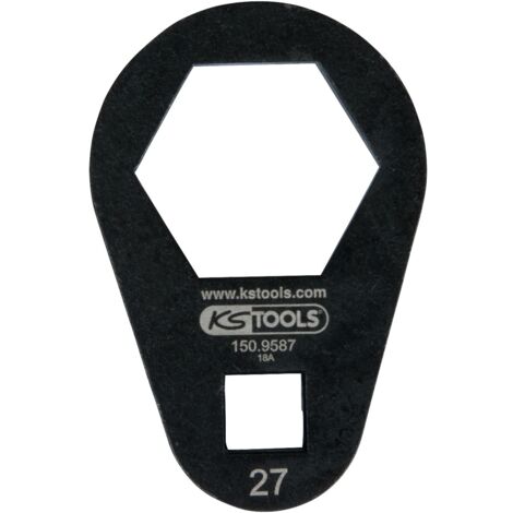 KS Tools 3/8" Einsteck-Ringschlüssel, extra flach, 27 mm - 150.9587