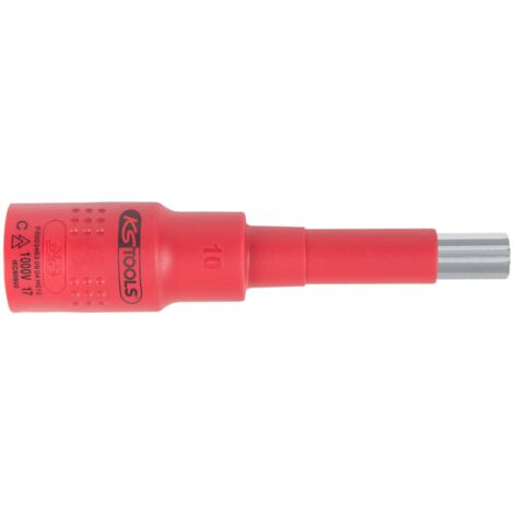 KS Tools 3/8" Isolierte Bit-Stecknuss Vielzahn, M8, isoliert - 118.3893