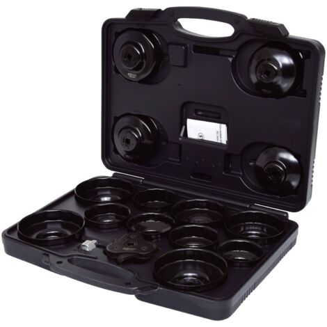 KS Tools 3/8" Jeu de cloches filtre à huile, 16pcs.
