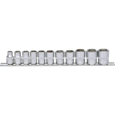 KS TOOLS 3/8' Jeu de douilles 6 pans, 11 pcs 8-19 mm ( 911.0608 )