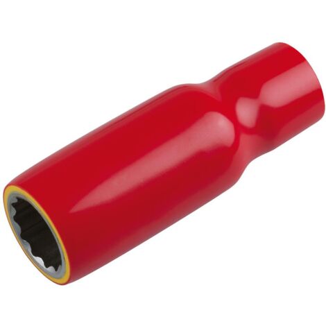 KS Tools 3/8" Stecknuss mit Schutzisolierung, lang, 22 mm - 117.3883
