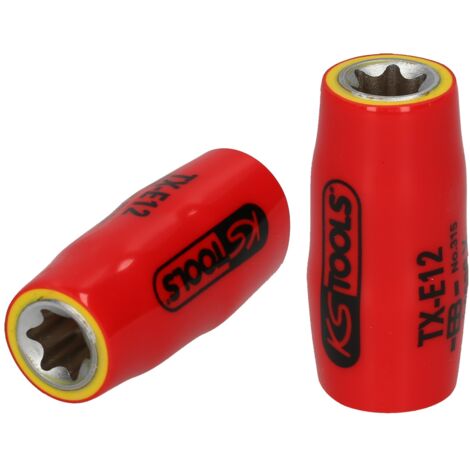 KS Tools 3/8 Torx-E-Stecknuss mit Schutzisolierung, E20