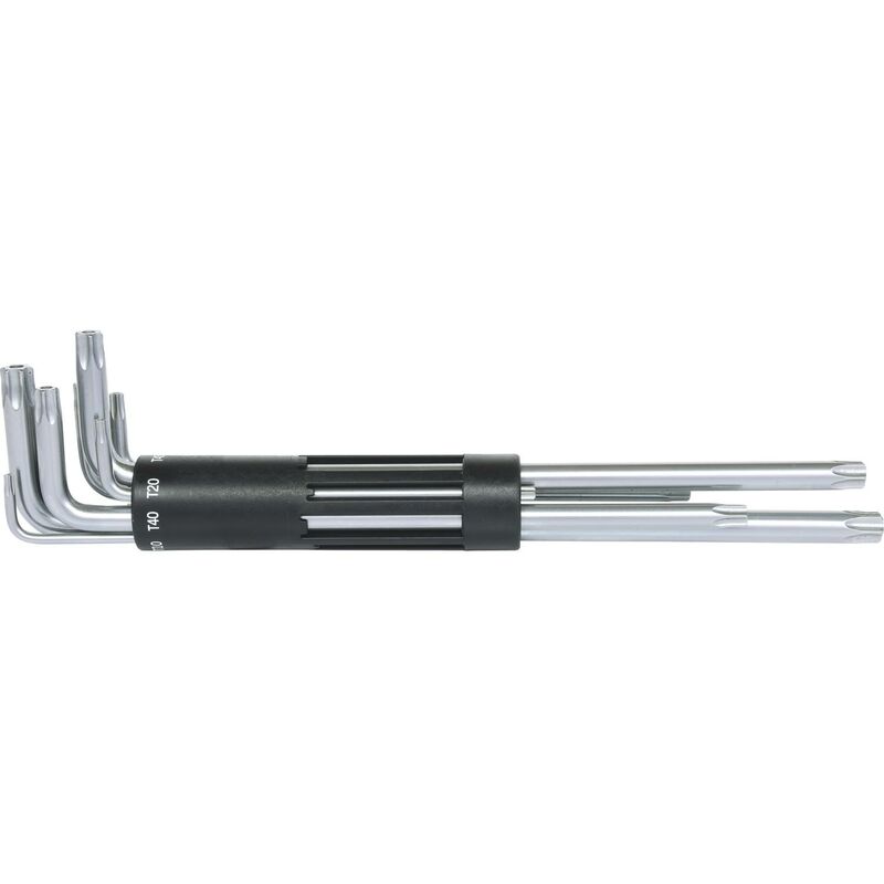 

Kstools - KS TOOLS Juego de llaves acodadas Torx 3 en 1 con orificio, 8 pzs, XL