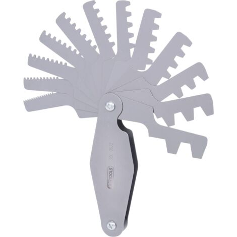 KS Tools 300.0622 Contafiletti Trapezoidale in Acciaio, 2-12 mm