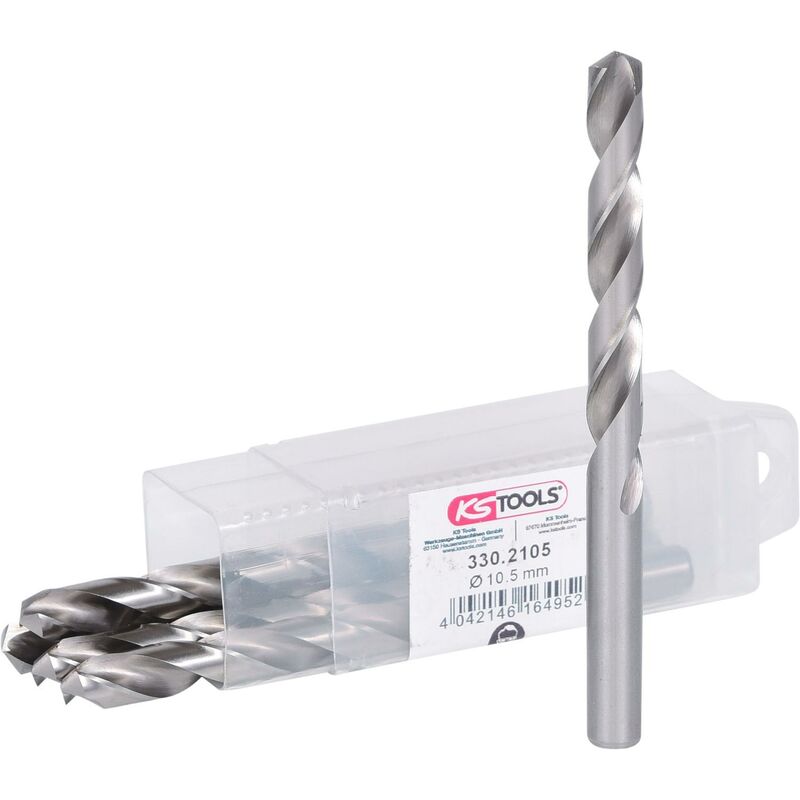 Kstools - Forets hss-g, 10,5mm, pack de 5