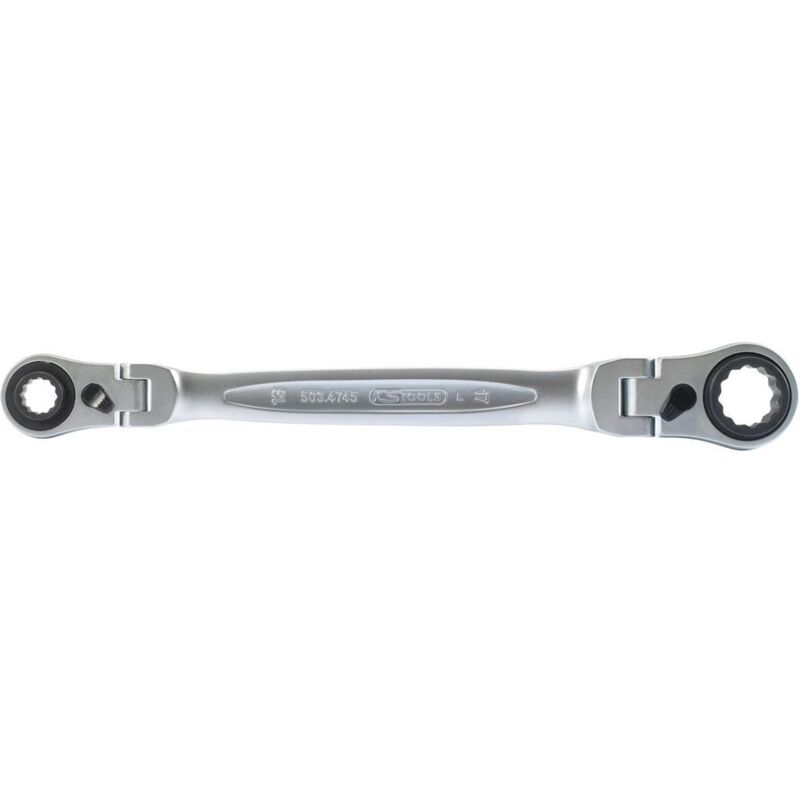 4 in 1 GEARplus umschaltbar Gelenk-Doppel-Ringschlüssel, 10x13-17x19mm