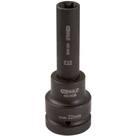 KS-Tools 450.0483 1" Kraft-Bit-Stecknuss TX-E,la