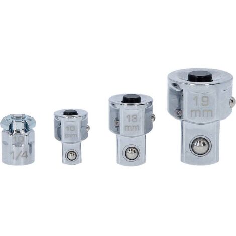 KS Tools 503.4286 Serie di Adattatori a Bussola Gearplus, Sistema Metrico, 4 Pezzi