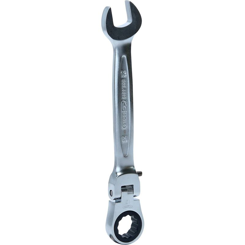 Kstools - Llave combinada de carraca articulada GEARplus, bloqueable, 13 mm