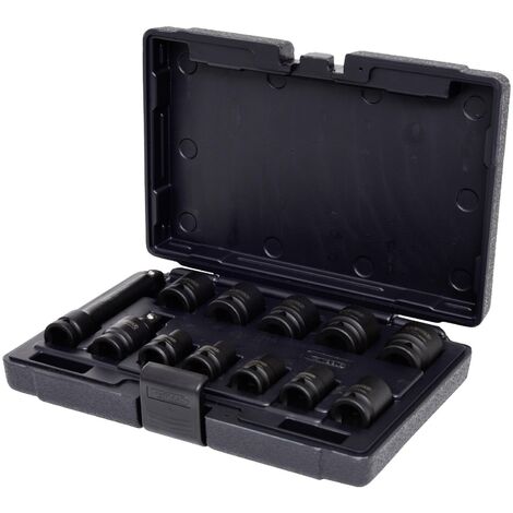 KS Tools 515.0112 1/2 (12.5 mm) Set de douilles 12 pièces 6 pans X969302
