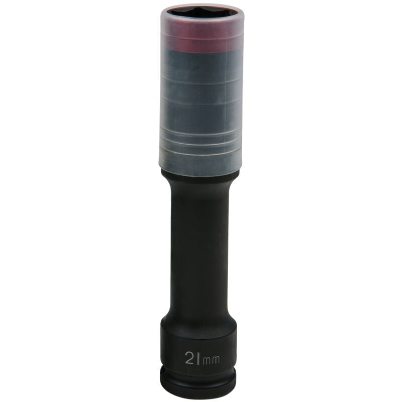 Ks Tools - Douille à chocs 6 pans extra-longue pour jantes aluminium SlimPOWER, 21 mm - 515.0619