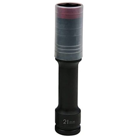 KS Tools 515.0619 SlimPOWER Bussole per avvitatori ad impulsi per cerchi in alluminio, extra lunghe, 21 mm