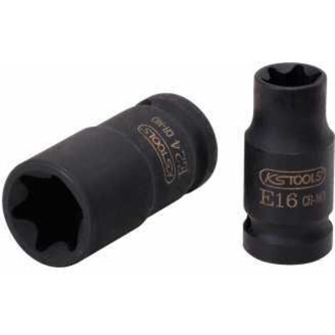 KS Tools 515.0981 3/8'' Torx-E-Kraft-Stecknuss, kurz, E6