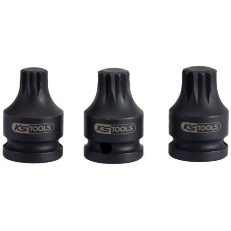 KS-Tools 515.1171 1/2" Kraft-Bit-Stecknuss XZN,kur z,M14