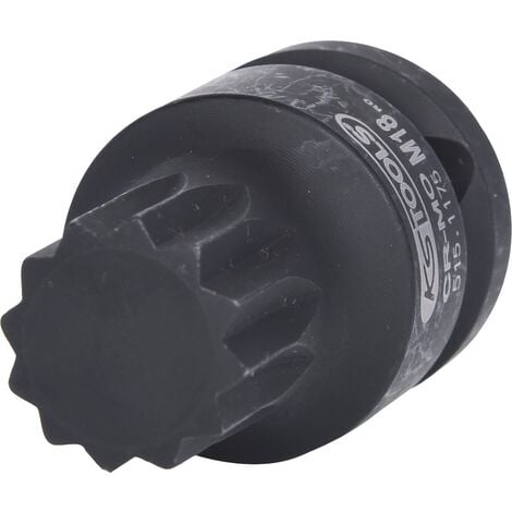 KSTOOLS KS TOOLS 1/2 Bussola p.avvitatori ad impulsi p.viti XZN,corta,M18