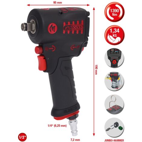 KS Tools 515.1270 515.1270 Druckluft-Schlagschrauber Drehmoment (max.): 615 Nm