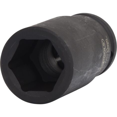 KS Tools 515.1432 Bussola Esagonale per Avvitatori ad Impulsi, Lunga, 32 mm, 3/4"