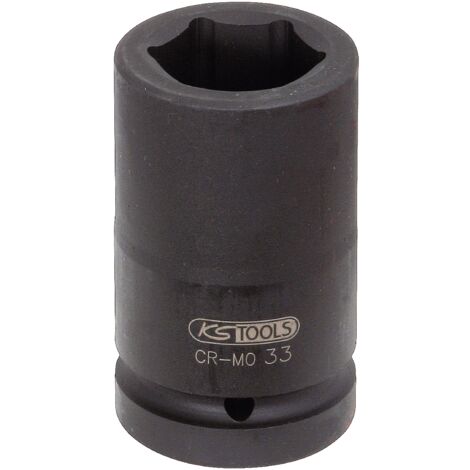 KS Tools 515.1830 Bussola Esagonale per Avvitatori ad Impulsi, Lunga, 30 mm, 1"