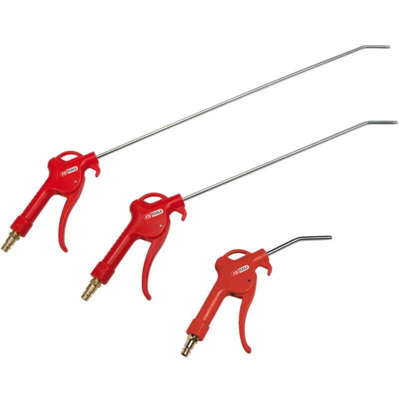 Kstools - ks Tools - Jeu de 3 soufflettes avec buse 100 mm - 330 mm - 510 mm - Raccord 1/4'' - 515.1921