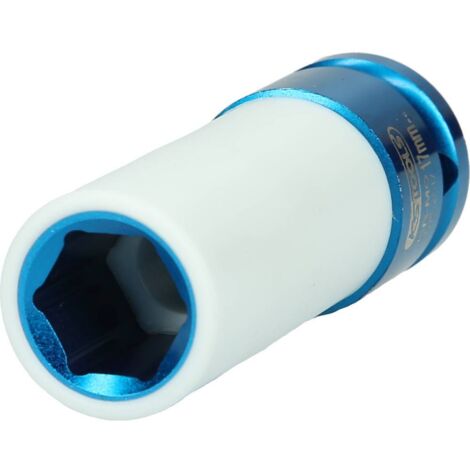 KS Tools 515.2017 Bussola per Avvitatori ad Impulsi per Cerchi in Lega, Lunga, 17 mm, 1/2"