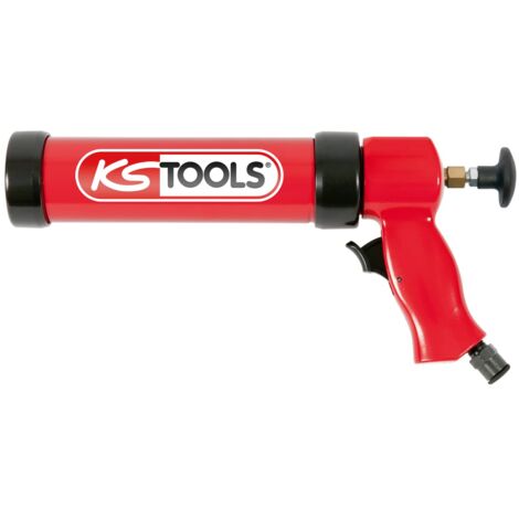 KS Tools 515.3915 Pistola siliconica pneumatica 310 ml con pistone