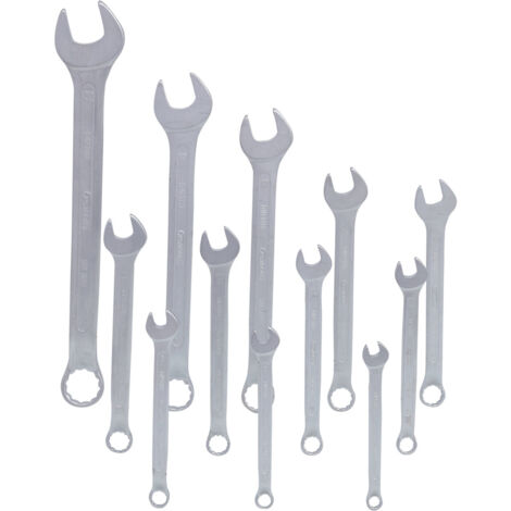 KS Tools 517.0095 CLASSIC Ringmaulschlüssel-Satz, 12-tlg. gekröpft, 6-22mm