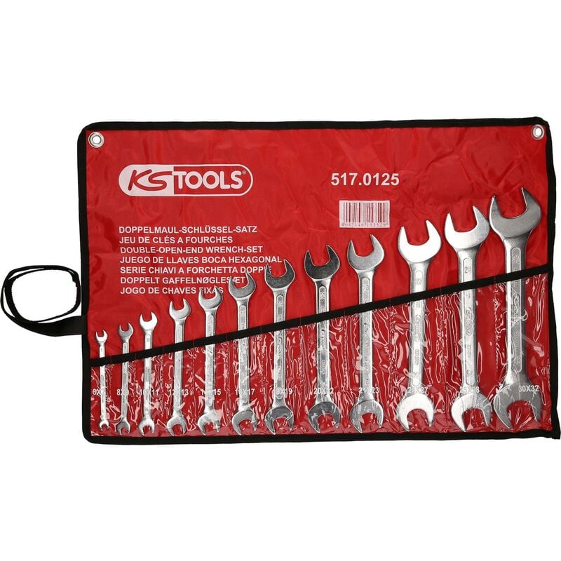 

Kstools - KS TOOLS Juego de Llaves fijas dobles, 12 pzs, 6x7-30x32mm