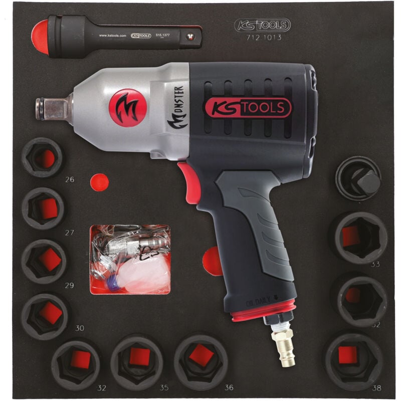 Kstools - Module de douilles et clé à chocs pneumatique 3/4'', 13 pièces