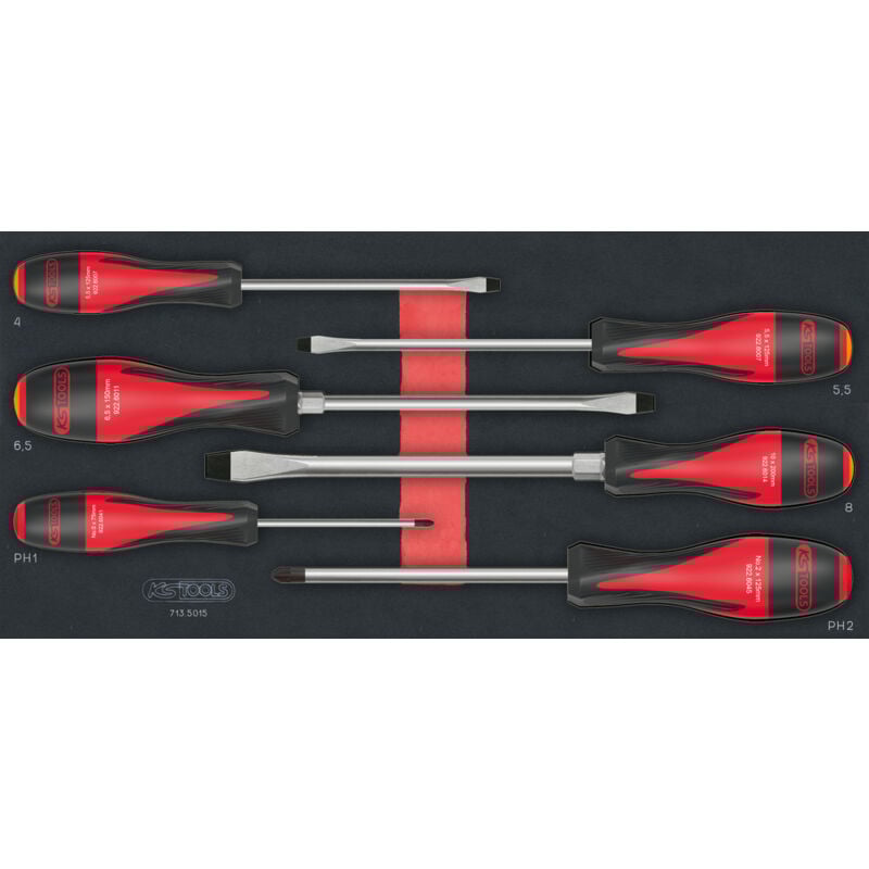 Kstools - ks Tools - Module de tournevis ultimate Fente - phillips®, 6 pièces - 713.5015