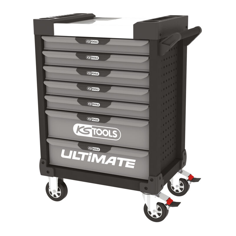 Kstools - ks Tools - Servante ultimate noire et grise, 7 tiroirs - 816.0007