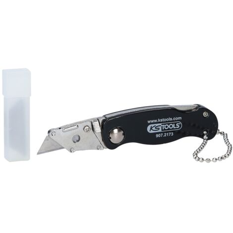 KS Tools 907.2173 Klappmesser mit Gürteltragekette, 97mm