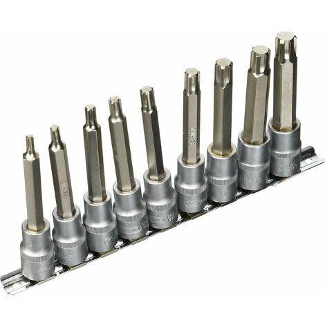 KS Tools 911.1335 Bussola 1/2", serie RIBE, 9 pz, M5-M14
