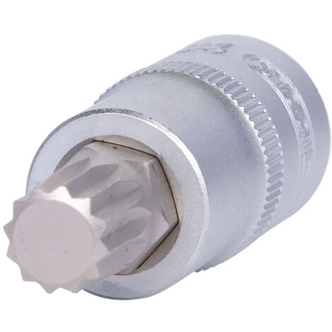 KS Tools 911.1344 1/2'' Bit-Stecknuss XZN, M12, 55 mm