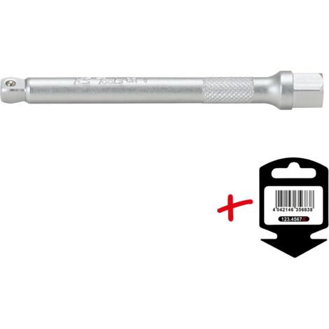 KS Tools 911.1507-E 1/4" Prolunga angolare c.esagono di manovra,100mm su rimorchio