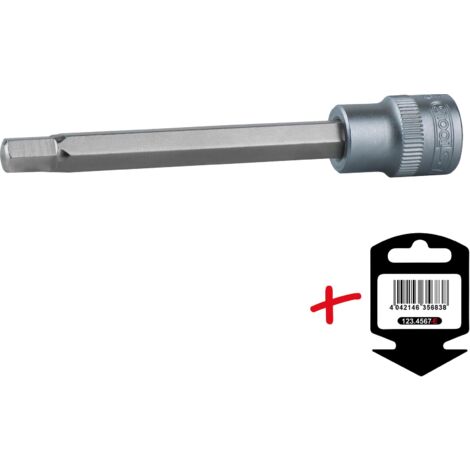 KS Tools 911.1566-E 3/8" Bussola p.viti a esagono incassato,lunga,10mm su rimorchio