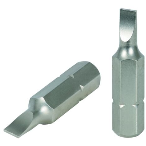 Ks Tools 911.2239 - Scatola da 10 punte per cacciavite - Fessura 4 - Attacco da 6,35 mm - Lunghezza: 25 mm