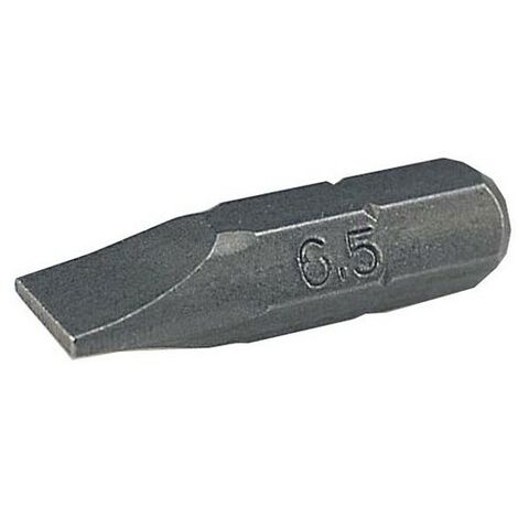 Ks Tools 911.2251 - Boîte de 10 embouts de vissage - Fente 6,5 - Entraînement 6,35mm - Longueur : 25mm