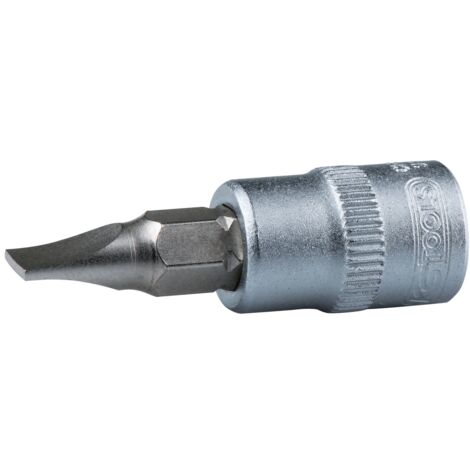 KS-Tools 911.3879 3/8" Bit-Stecknuss Schlitz,6,5