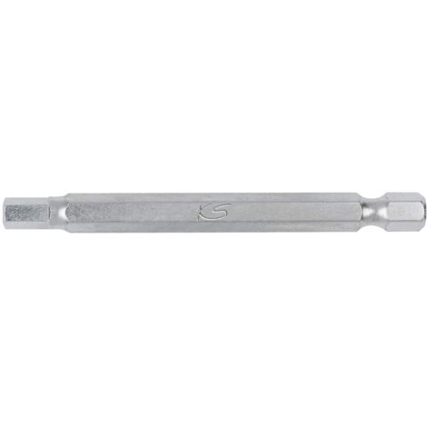 KS Tools 911.7762 Inserto Classic per Viti a Esagono Incassato, 5 mm, 75 mm, Confezione da 5, 1/4"