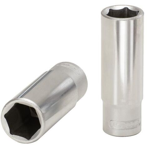 KS-Tools 917.3836-E 3/8" 6kant-Stecknuss,lang,16 , 63mm lang, auf Hänger