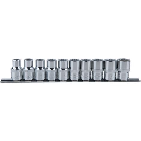 KS Tools 918.0655 1/2'' CHROMEplus 12kant-Stecknuss-Satz, 10-tlg. 10-19mm