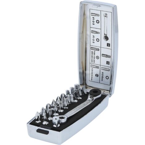 KS Tools 918.4520 CHROMEplus Serie di Inserti, 20 Pezzi, 1/4"